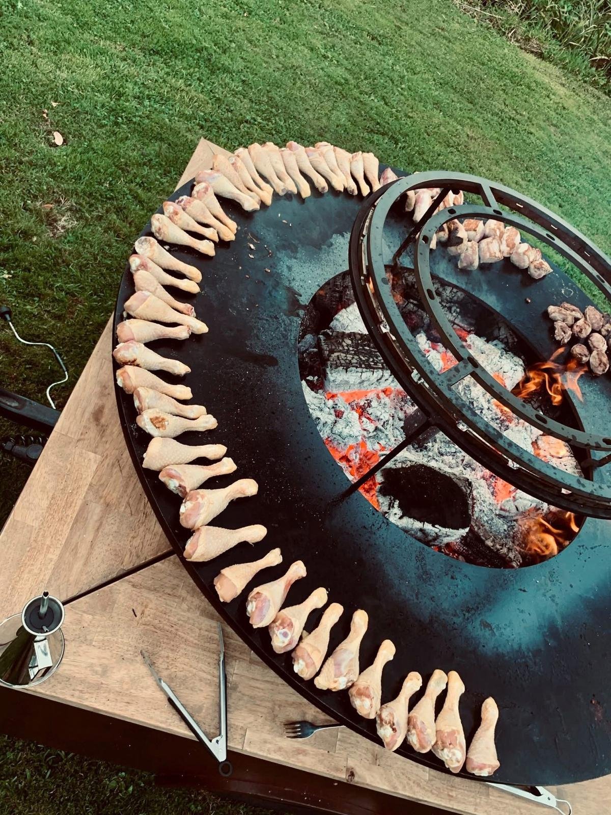 barbecue convivial en plein air